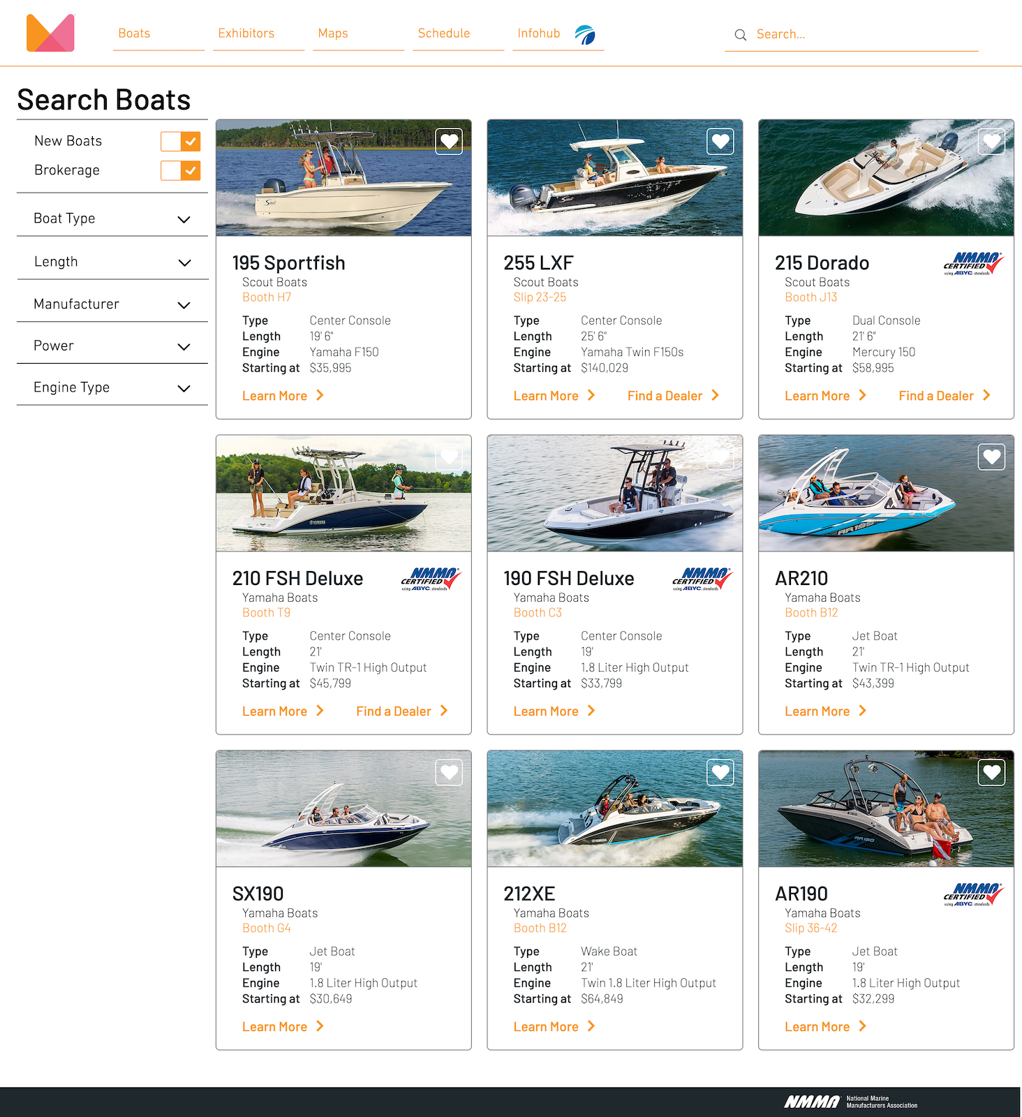 Search Boats Screenshot